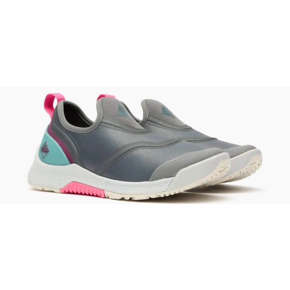 Muck Boot Company Outscape Low Waterproof Gardening Shoes Grey Teal Pink Sz 6
